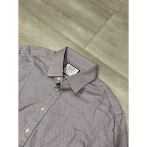 Men's Charles Tyrwhitt Cotton Button Up Long Sleeve Shirt Slim Fit L